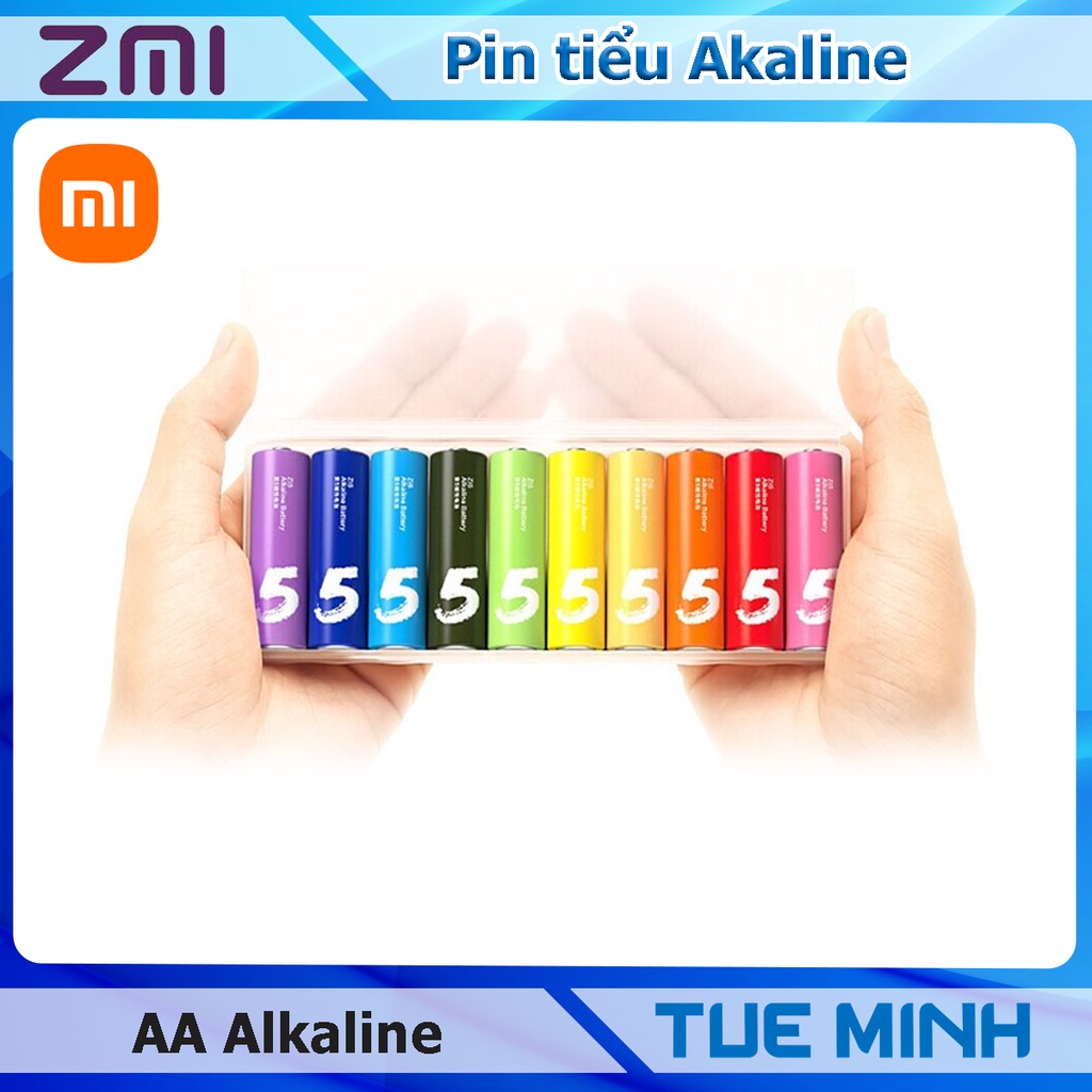 Pin AA Alkaline Xiaomi Rainbow 5 vỉ 10 viên