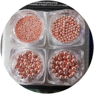 Bi sắt đính móng màu gold rose