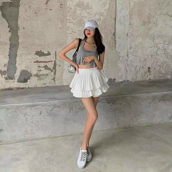 Chân Váy Ngắn, Chân Váy Xếp Ly 2 Tầng, Hàng Quảng Châu Loại 1 [Freeship] | BigBuy360 - bigbuy360.vn