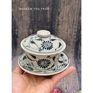 Bát sâm chưng yến bát súp Bát Tràng- Bát trà có nắp