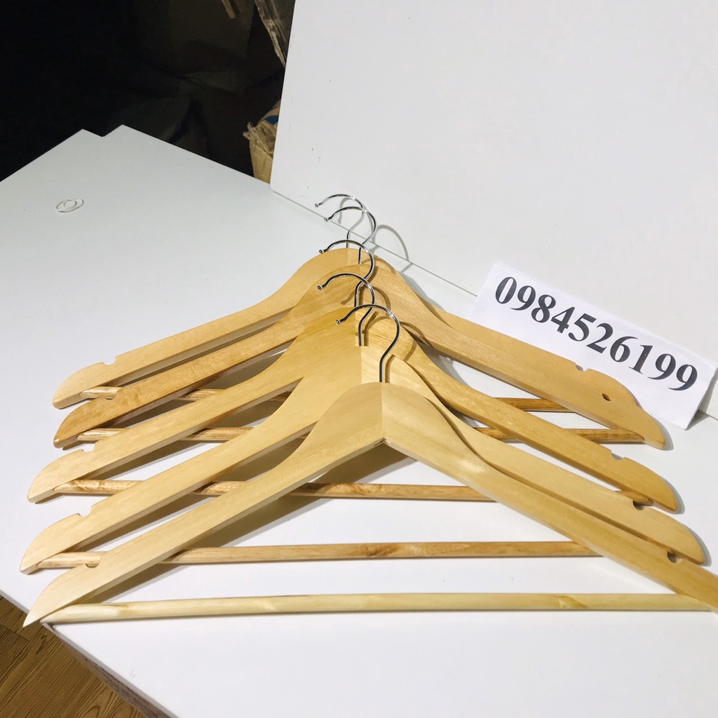 COMBO 20 MÓC GỖ TAM GIÁC VÀNG hàng loại 1 - DÙNG TREO VÁY CƯỚI - ĐỒ CHO SHOP THỜI TRANG - khách sạn, decor phòng