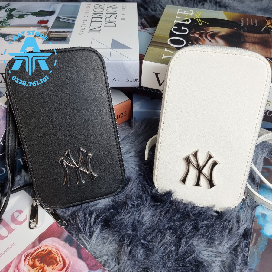 Túi Đeo Chéo MLB NY Mini Neck Pouch New York Yankees Full Tag Code