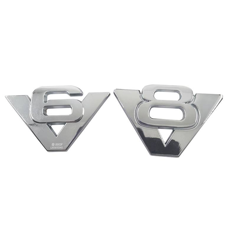 Miếng Dán Trang Trí Xe Hơi Bằng Kim Loại 1 X V6 V8 V6 V8