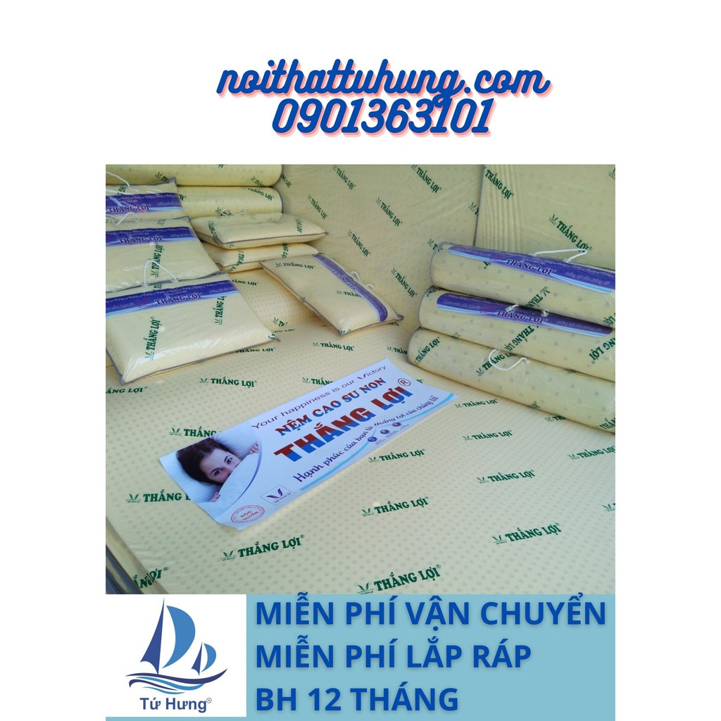 Nệm cao su non Thắng Lợi 1m4x2m dày 15f giá rẻ