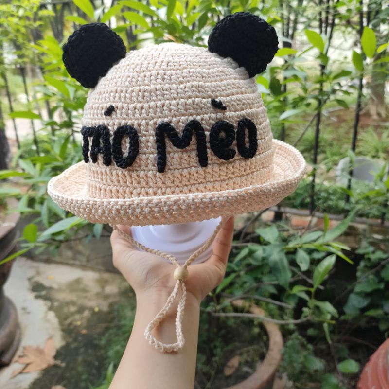 Nón Tai Gấu Bé Trai Miễn Phí Thêu Tên Riêng Cho Bé