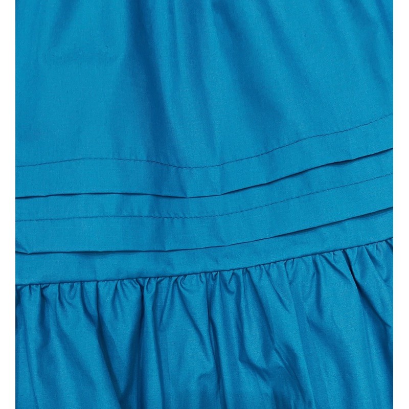 Váy xanh bèo vai li 3 tầng | BigBuy360 - bigbuy360.vn