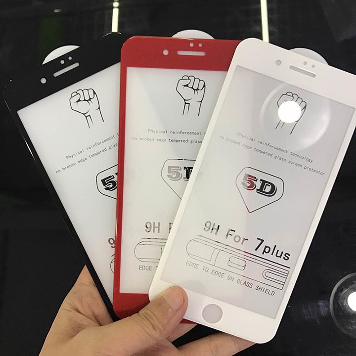 MIẾNG DÁN CƯỜNG LỰC IPHONE 8 PLUS/7 PLUS 5D FULL