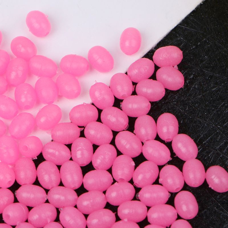 Bộ 100 Phao Nổi Câu Cá Dạ Quang Cứng Hình Oval