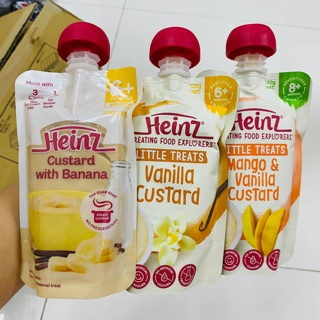 (02/2025) Váng Sữa Túi Heinz Custard Úc cho bé 6m+