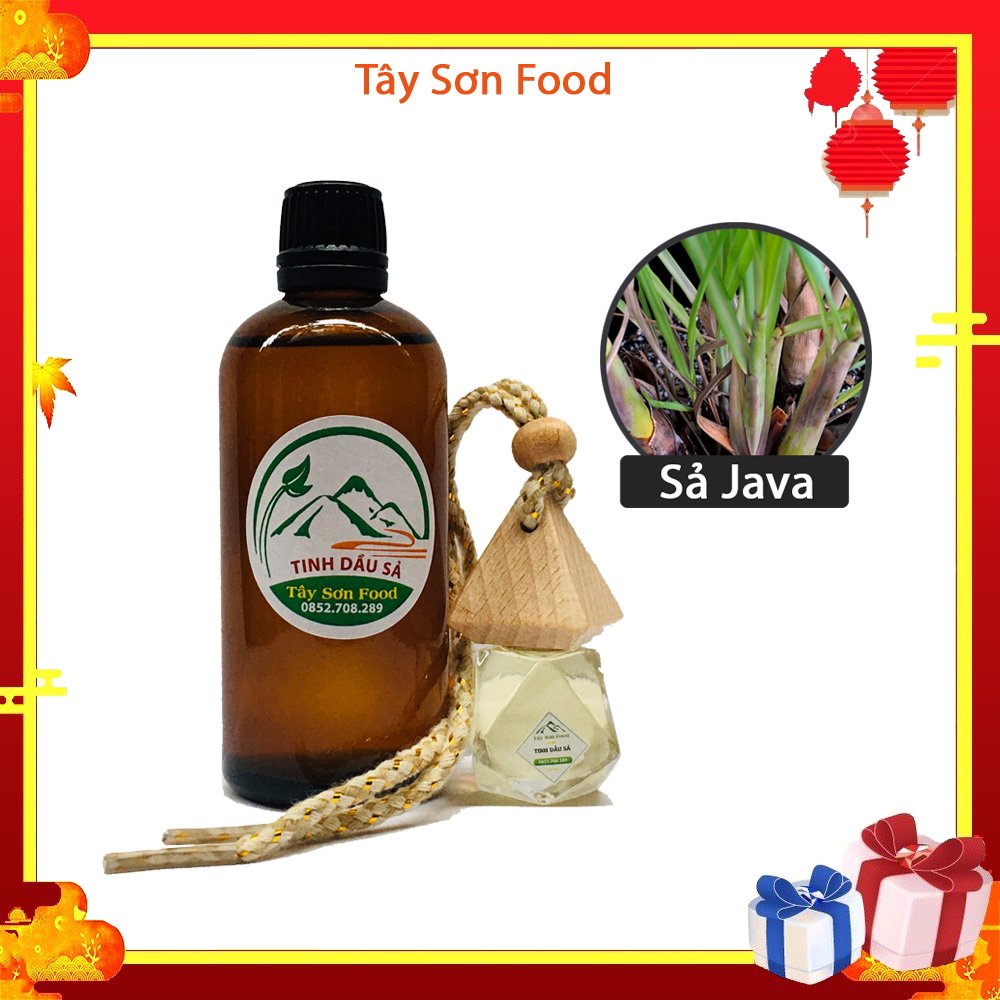 Lọ 100ML Tinh Dầu Sả Java Tự Nhiên Nguyên Chất Khử Khuẩn Thơm Phòng Đuổi Muỗi Hiệu Quả