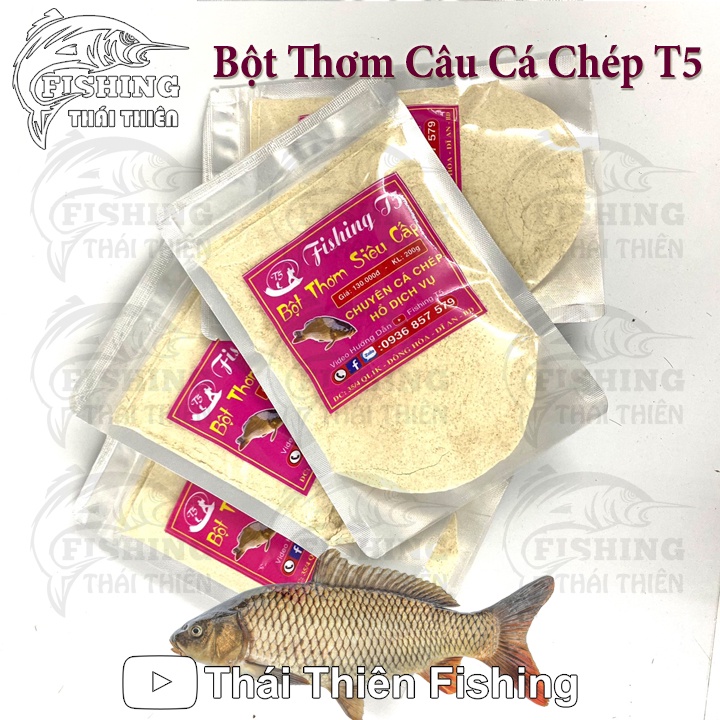 Bột Thơm Câu Cá Chép Hồ Dịch Vụ, Sông Tự Nhiên Gói 200g