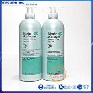 [CHÍNH HÃNG 100%] CẶP DẦU GỘI XẢ BIOTIN COLLAGEN VOUDIOTY XANH DƯƠNG 1000ML,BIOTIN COLLAGEN, GIẢM GÀU HIỆU QUẢ, MỀM MƯỢT