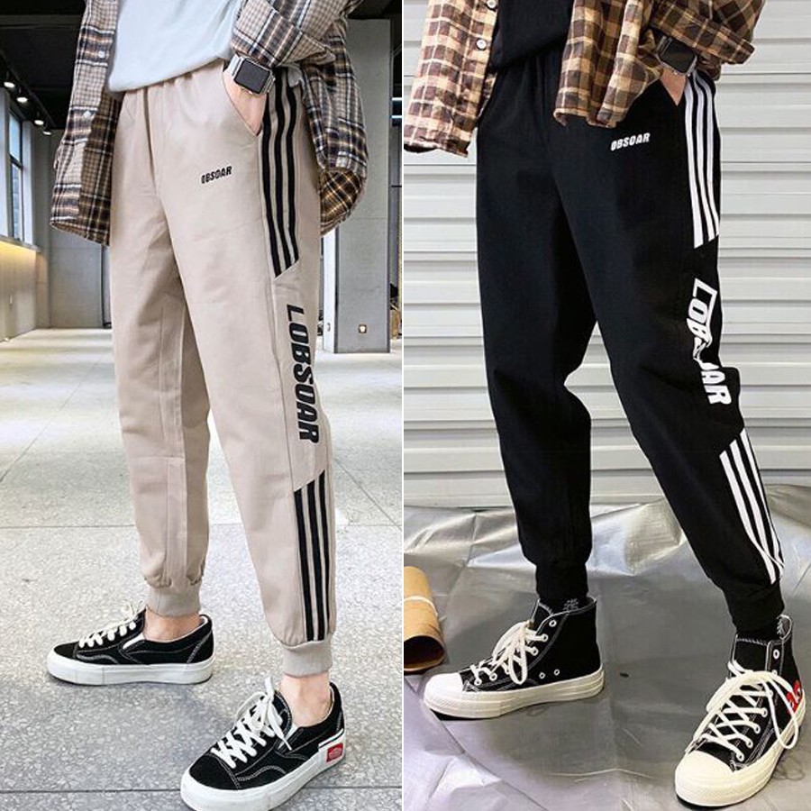 Quần Jogger Kaki Thêu Chữ Chất Xịn Phong Cách Thời Trang Hàn Quốc-SP20