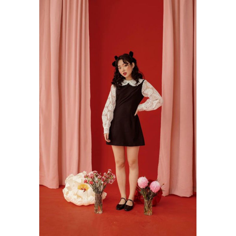 Đầm suông doll phối xô thêu✨