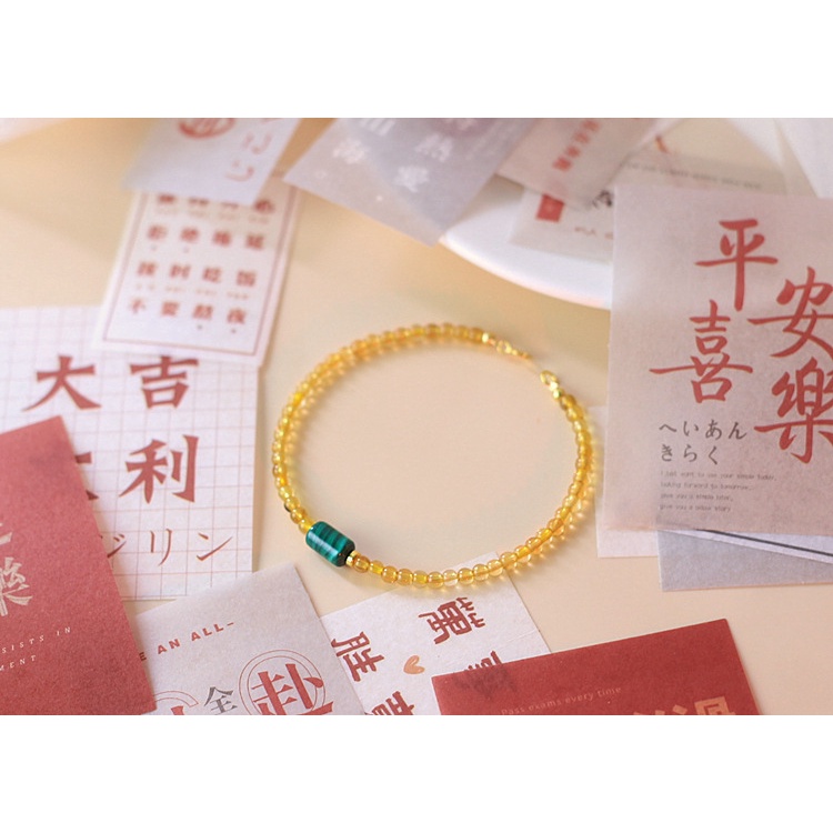 [Hàng Mới Về] Vòng Tay Chuỗi Hạt Malachite Xanh Thời Trang