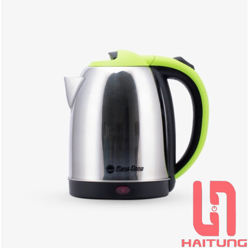 Ấm điện siêu tốc 1.8L Rạng Đông. Dung tích 1.8L, công suất 1450W, chất liệu Inox 304 cao cấp. Có bộ phận chống rò điện
