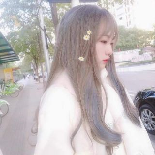 [ Tóc giả nữ ] Tóc bộ xám khói line cá tính