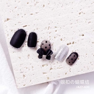 set 30 charm nơ nail 8 màu mới