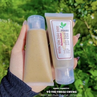 SỮA RỬA MẶT NHÂN SÂM THẢO DƯỢC PONRY (Kèm mút rửa mặt)
