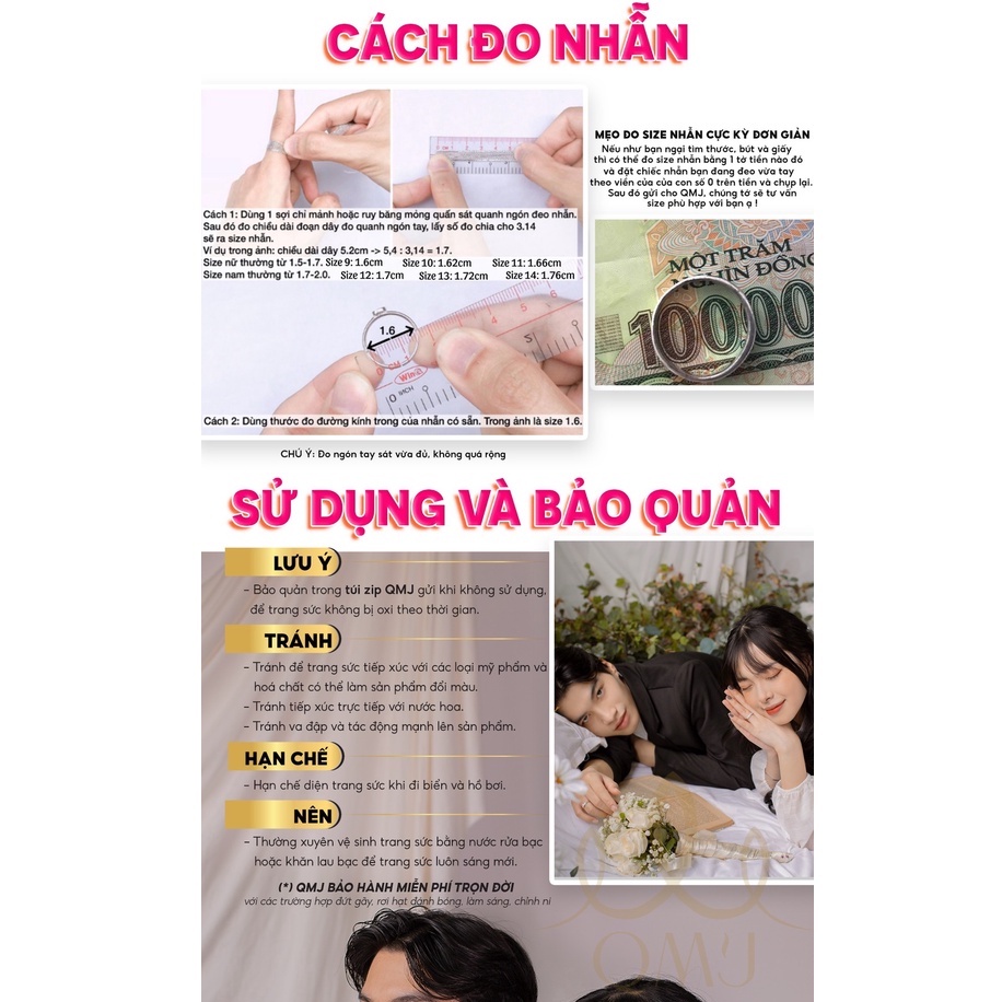 Nhẫn bạc nữ hoa mẫu đơn 925 cao cấp QMJ-q737
