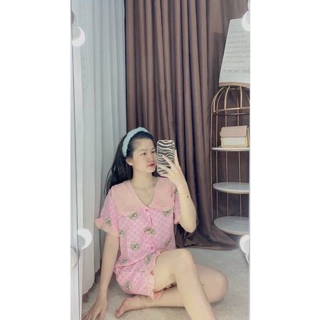 Mua lẻ=sỉ Đồ bộ pijama Nữ - cọc đùi bèo 2 lá chất lụa mango loại 1 hàng thương hiệu giá iu thương (Ảnh nhà trồng)