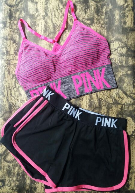 Quần Đùi Pink 2 lớp Xịn( Đồ Tập Gym)