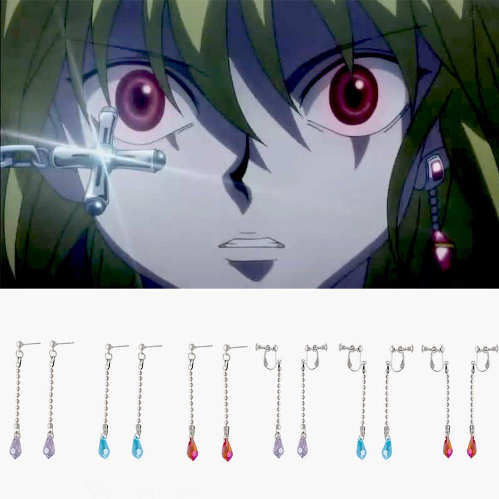 Khuyên Tai Nam Thanh Lịch HUNTER x HUNTER|Khuyên Tai Hisoka Hình Giọt Nước Bằng Thép Không Gỉ