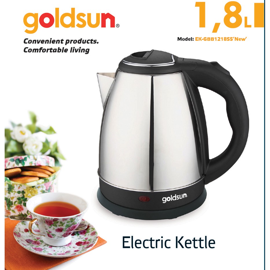 [Hàng Chính Hãng] Ấm Siêu Tốc Goldsun EK- GBB1218S5 dung tích 1.8L