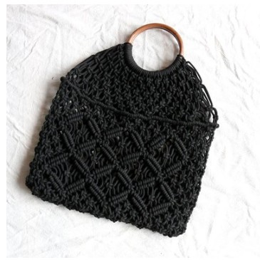 Túi xách dệt rơm rỗng đi biển thời trang mùa hè dành cho nữ