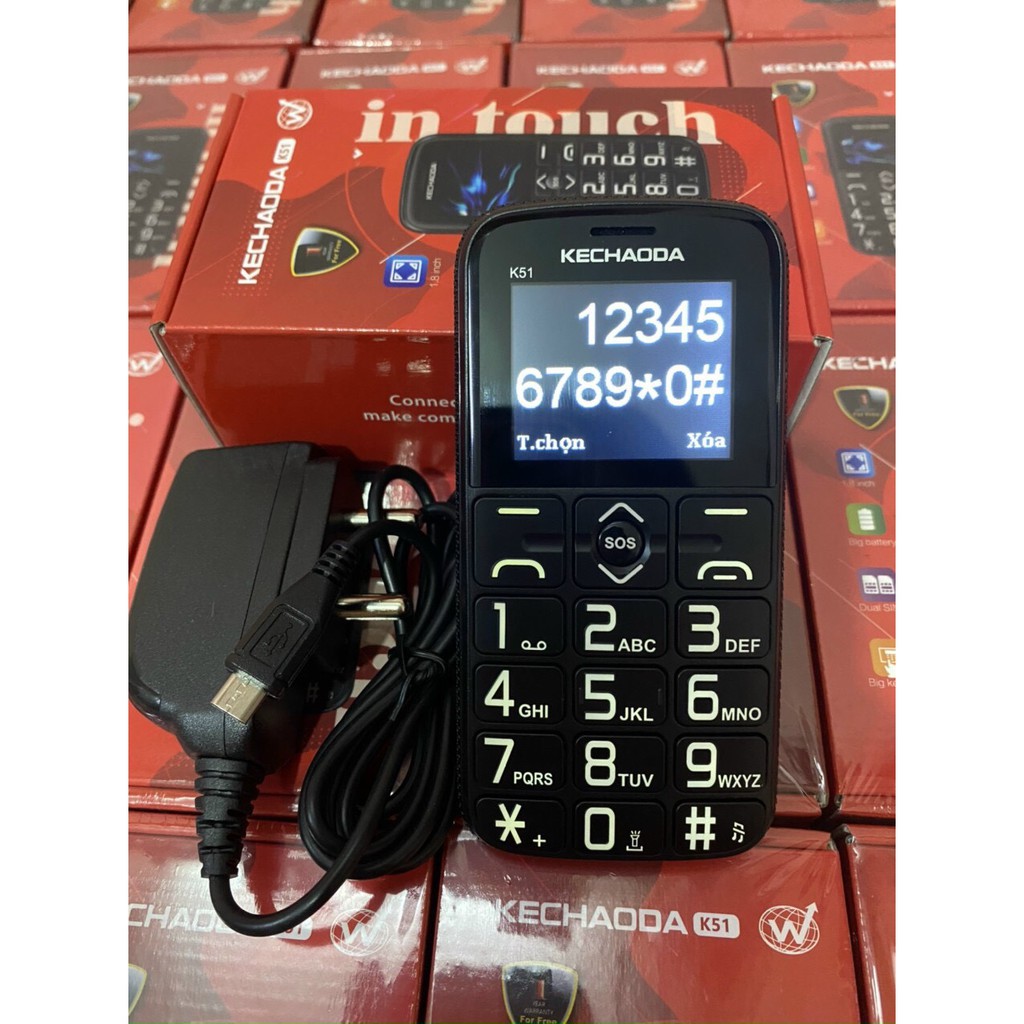 Điện thoại người già loa to số to có đọc số kechaoda k51 { Xem thêm mô tả} | BigBuy360 - bigbuy360.vn