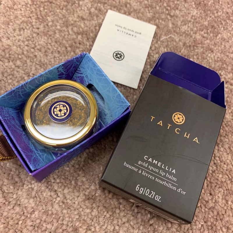 TATCHA - Son Dưỡng Sang Chảnh Camellia Gold Spun Lip Balm