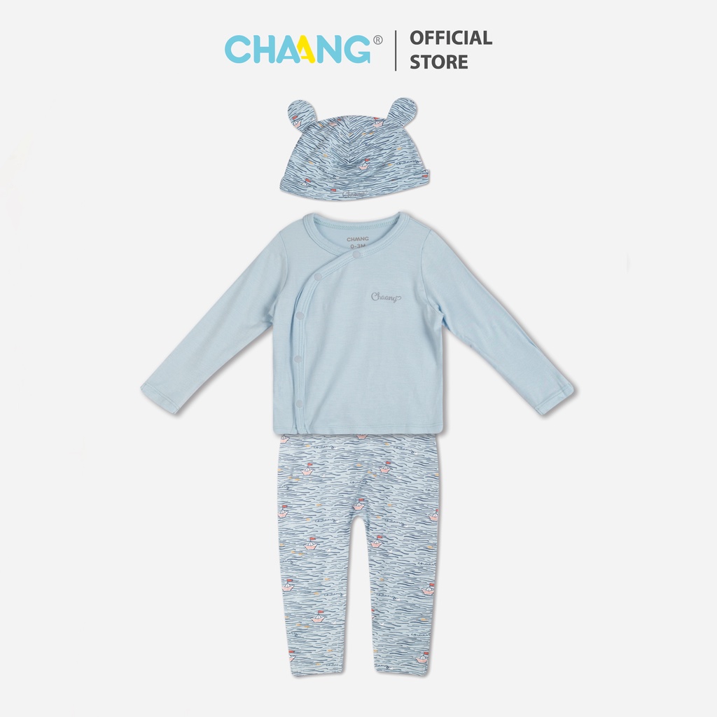 Set bộ cúc chéo kèm mũ Sea xanh biển