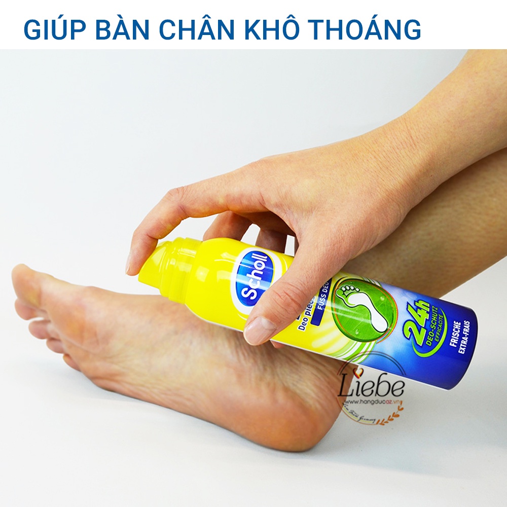 Xịt khử mùi giày và chân Scholl Fuss Đức nội địa 150ml - Hàng Đức – HSS Shop