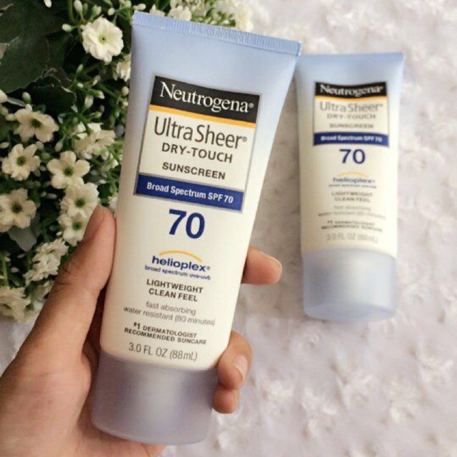 Kem Chống Nắng Neutrogena Ultra Sheer SPF100+ va 80+ và 70 PA +++