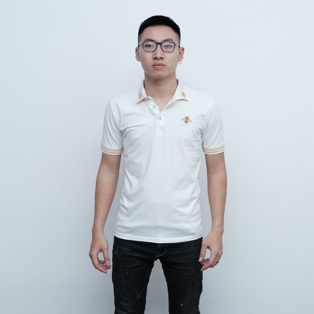 Áo Polo Nam con ong Cotton ❌ HOT TREND ❌ Áo polo 100% cotton thoáng mát kiểu dáng độc lạ. | BigBuy360 - bigbuy360.vn