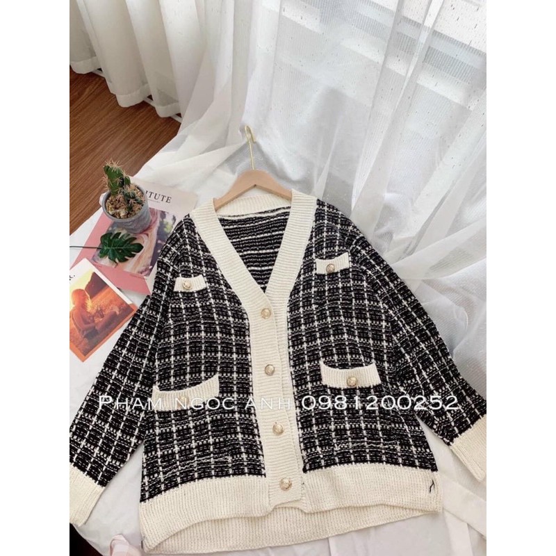 Áo khoác cadigan gạo zizac | BigBuy360 - bigbuy360.vn