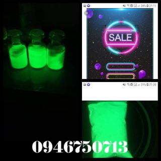 Bột dạ quang phát sáng xanh lá 10g
