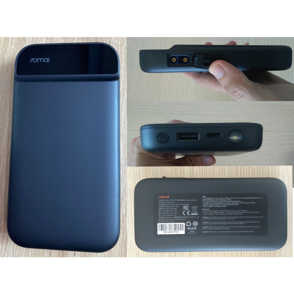 Kích Bình Ắc Quy Xe Ô Tô Xiaomi 70mai PS01 11000mAh Dễ Sử Dụng - Thích Hợp Cho Mọi Dòng Xe