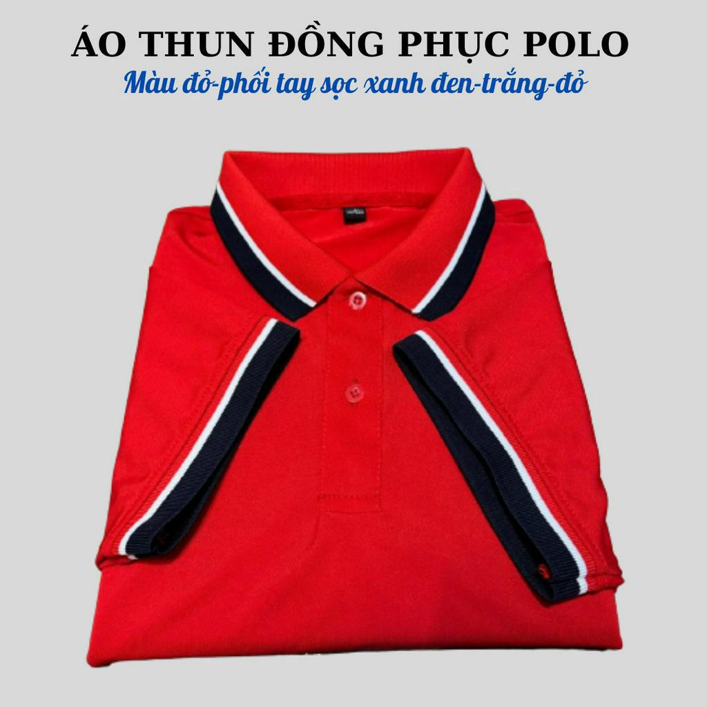 Áo thun Polo đồng phục nam nữ, vải cá sấu mềm mịn, không xù lông-Phong cách trẻ trung, thời trang.