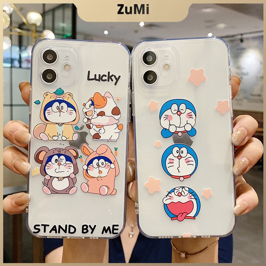 Ốp Iphone Trong Suốt In Hình Doremon Cho Iphone 12 Pro Max Đến 7 Plus