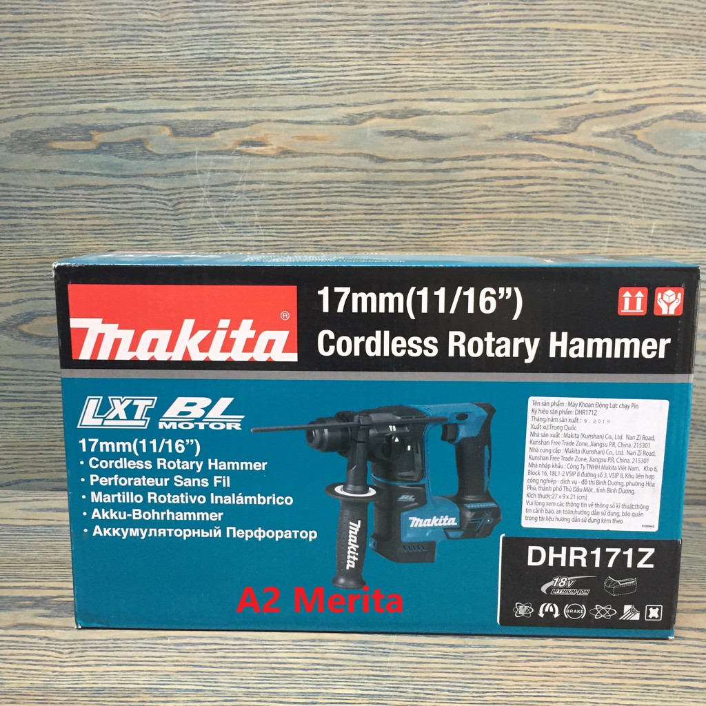 Thân máy khoan động lực dùng pin 18V không chổi than Makita DHR171Z (Không kèm pin và sạc)