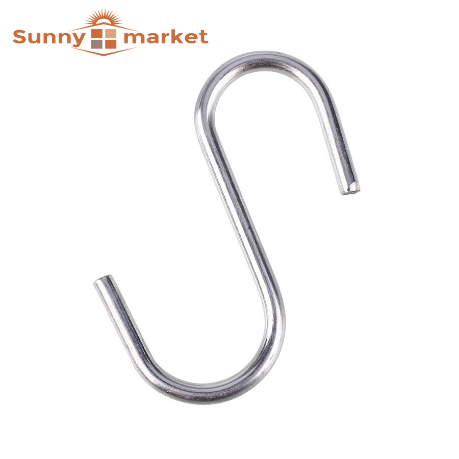 Bộ 10 móc treo chữ S 100% inox không gỉ (Chịu lực được 20kg)