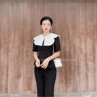 Áo pelum cổ lá chần chỉ