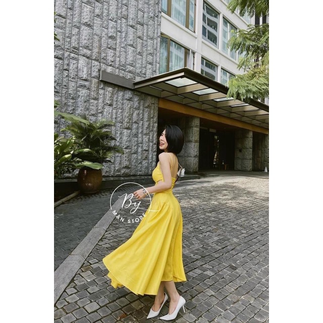 [Maxi] Đầm maxi đi biển đũi khoét 2s 3 màu - maxi ngọc lan