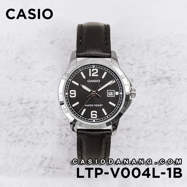 Đồng hồ nữ dây da Casio chính hãng Anh Khuê LTP-V004L-1BUDF (30mm)