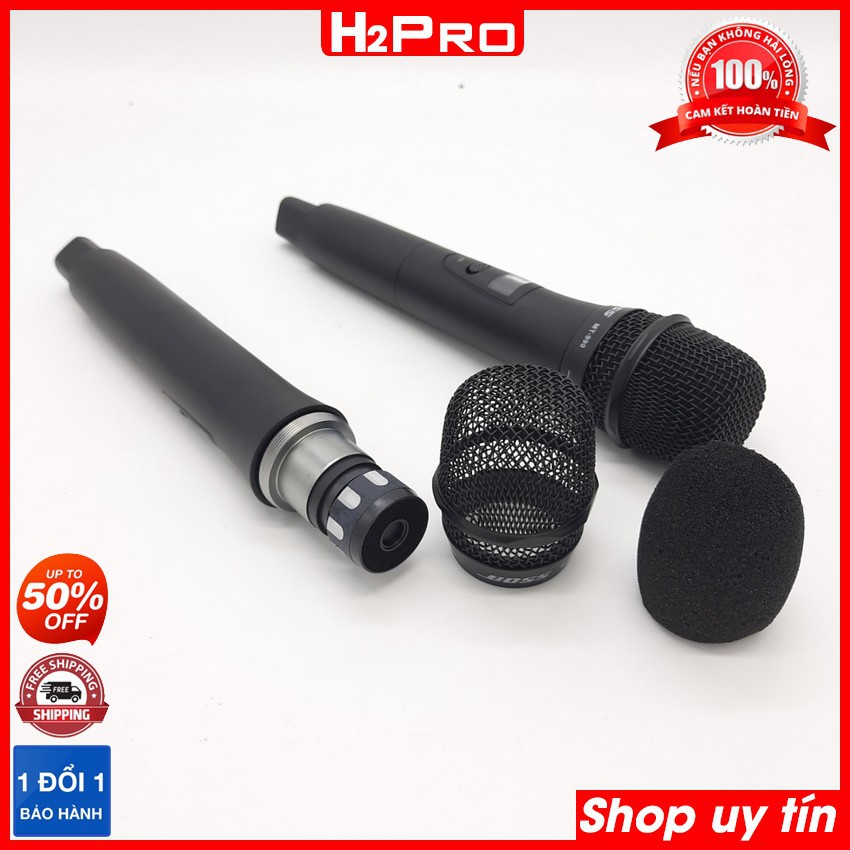 Micro karaoke không dây Boss MT 990, Micro karaoke không dây cao cấp tặng 2 cặp pin giá 50K