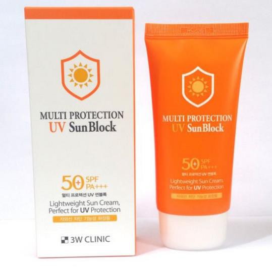 [Hàng Nhập Khẩu] Kem chống nắng Multi Protection Uv Sun Block 3W Clinic Hàn Quốc 70ml [Chính Hãng Hàn Quốc]