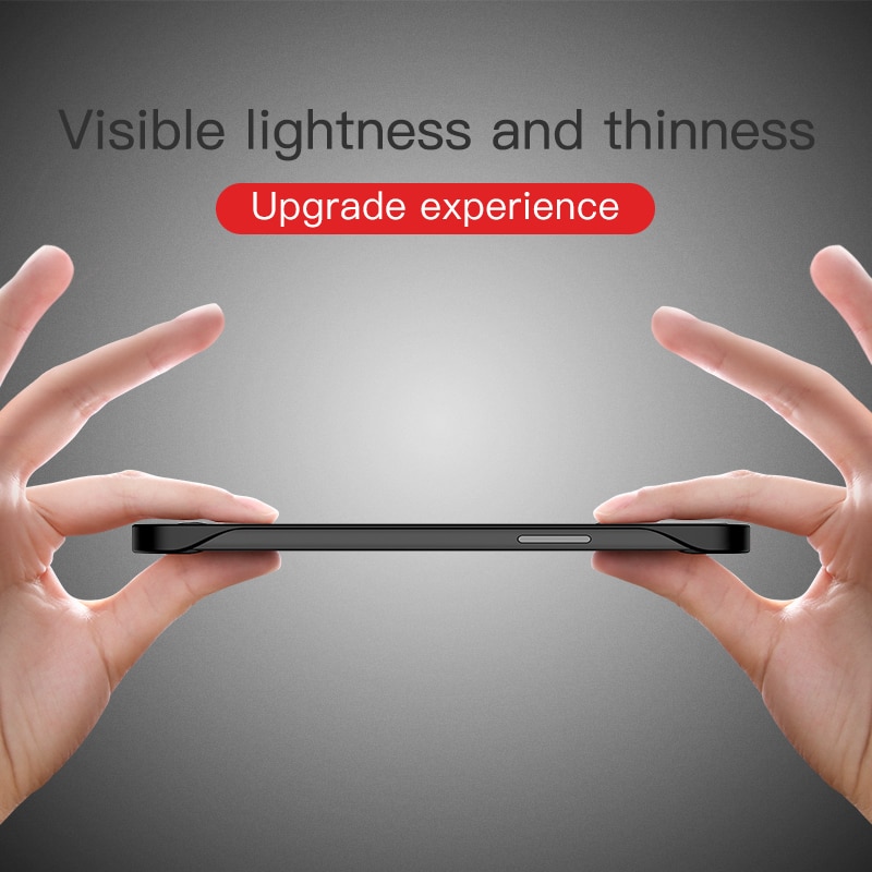 Ốp điện thoại PC cứng mỏng nhám không khung dọc kèm móc xỏ ngón cho iPhone 12 11 Pro Max Mini XR XS Max 8 7 Plus SE