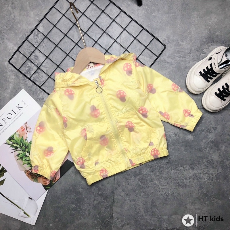 Áo khoác gió hàng quảng châu siêu mềm mướt tay 8-18kg