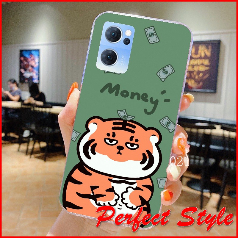 Ốp Lưng silicon in UV tiger Oppo reno 7 8 Z 7z 8z 4g 5g